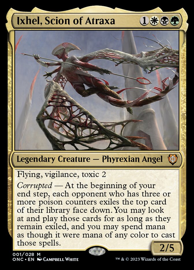 Magic the Gathering Phyrexia: All Will Be One Commander Mythic Rare Ixhel, Scion of Atraxa #1