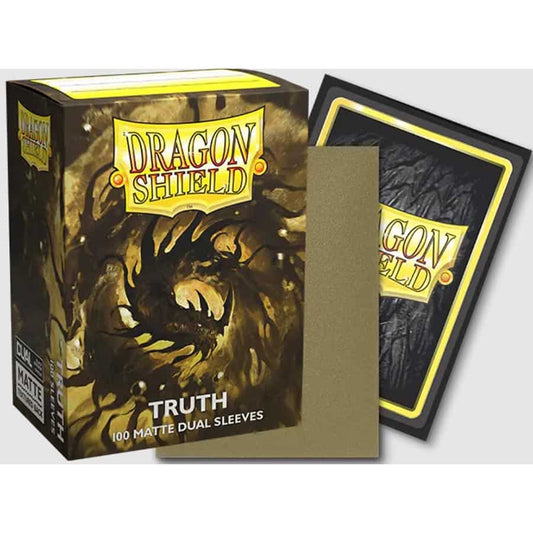 Dragon Shield Sleeves: Dual Matte Golden Gleam Metallic: Truth (100ct)