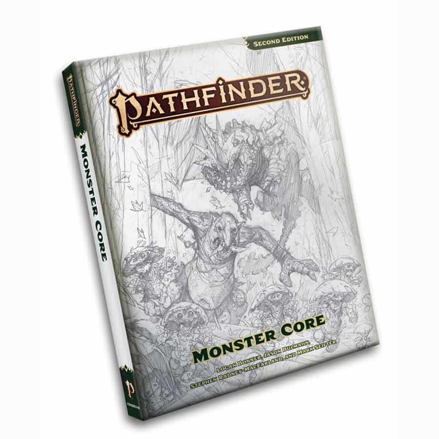 Pathfinder RPG (2E): Pathfinder Monster Core (Sketch Cover)