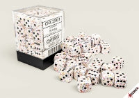 Speckled Dice: 12mm D6 Birthday With Black Dice Block (36 Dice)