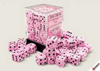 Speckled Dice: 12MM D6 Pink With Black Dice Block (36 Dice)