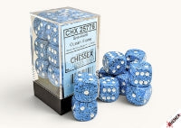 Speckled Dice: 16mm D6 Ocean Stone With White Block (12 Dice)