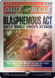 Secret Lair Drop: Secret Lair x Marvel's Spider-Man: Daily Bugle Breaking News - Rainbow Foil Edition - Secret Lair Drop Series (SLD)