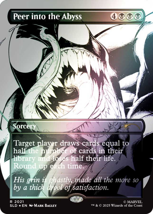 Secret Lair Drop: Secret Lair x Marvel's Spider-Man: Venom Unleashed (Inks) - Rainbow Foil Edition - Secret Lair Drop Series (SLD)