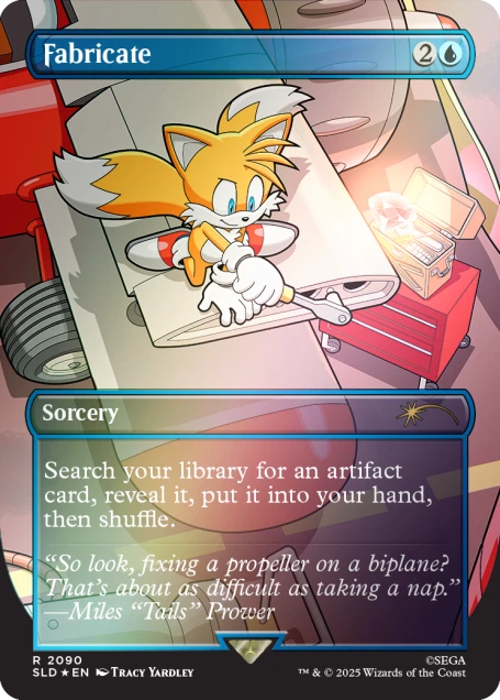 Secret Lair x Sonic the Hedgehog Superdrop: Chasing Adventure (Rainbow Foil) - Secret Lair Drop Series (SLD)