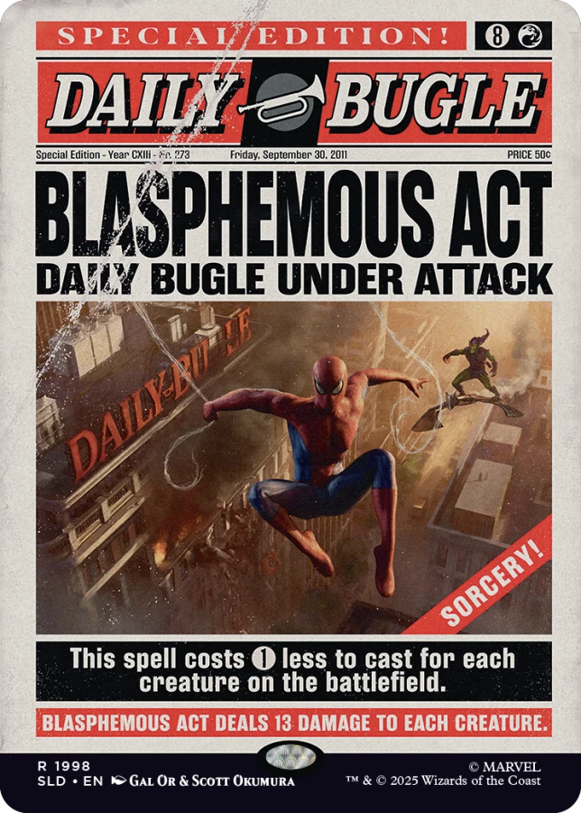 Secret Lair Drop: Secret Lair x Marvel's Spider-Man: Daily Bugle Breaking News - Non-Foil Edition - Secret Lair Drop Series (SLD)