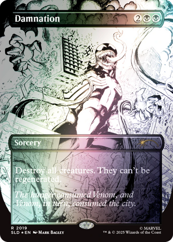 Secret Lair Drop: Secret Lair x Marvel's Spider-Man: Venom Unleashed (Inks) - Rainbow Foil Edition - Secret Lair Drop Series (SLD)