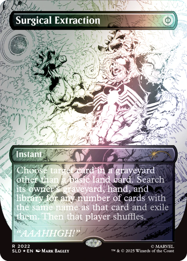Secret Lair Drop: Secret Lair x Marvel's Spider-Man: Venom Unleashed (Inks) - Rainbow Foil Edition - Secret Lair Drop Series (SLD)