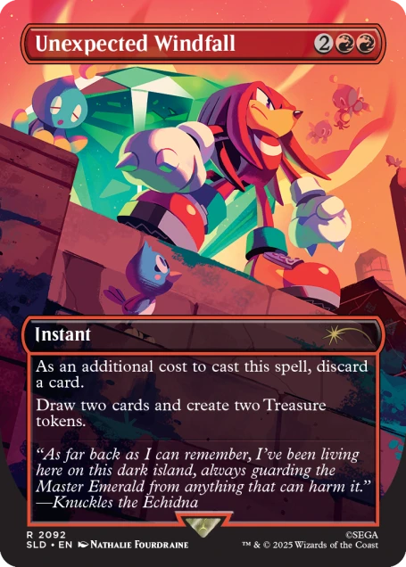 Secret Lair x Sonic the Hedgehog Superdrop: Chasing Adventure (Non-Foil) - Secret Lair Drop Series (SLD)