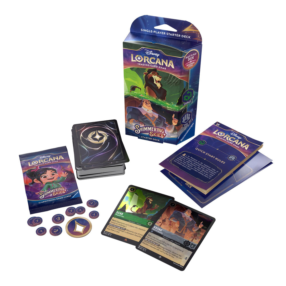 Disney Lorcana: Shimmering Skies - Starter Deck Emerald/Steel