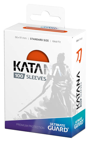 Katana Sleeves: Standard Size Orange (100ct)