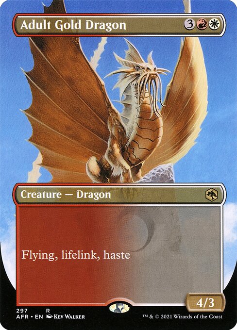 Adult Gold Dragon (Borderless)