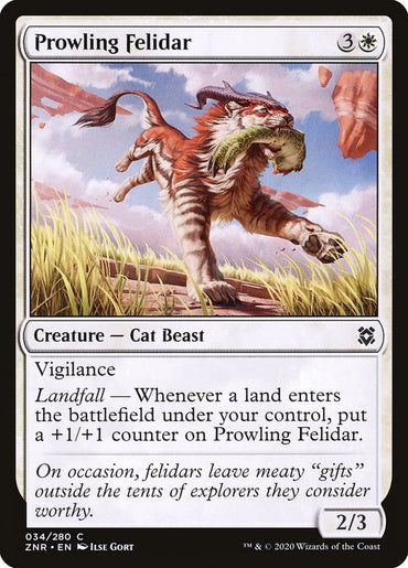 Prowling Felidar [Zendikar Rising]