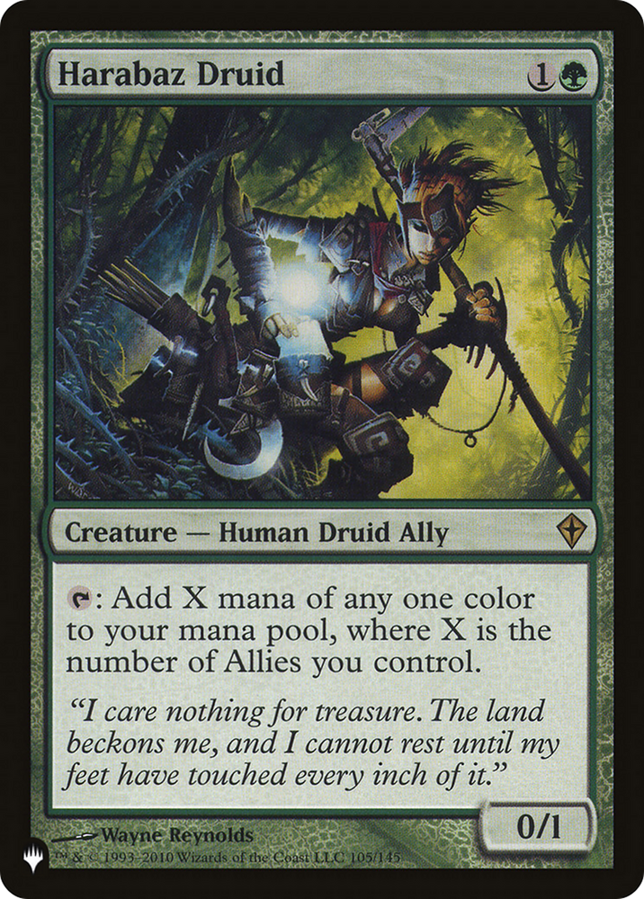 Harabaz Druid (WWK) [The List]