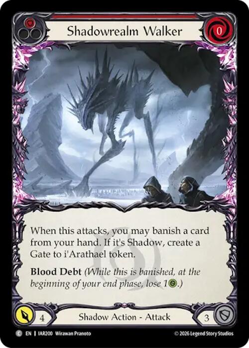 Shadowrealm Walker (Red) [IAR200] (Usurp the Shadow Throne)  Rainbow Foil