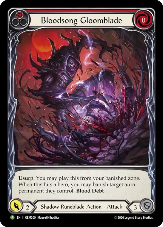 Bloodsong Gloomblade [GEM200] (GEM Pack 6)