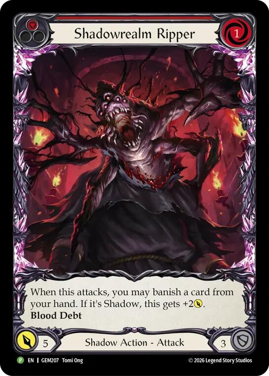 Shadowrealm Ripper [GEM207] (GEM Pack 6)  Rainbow Foil