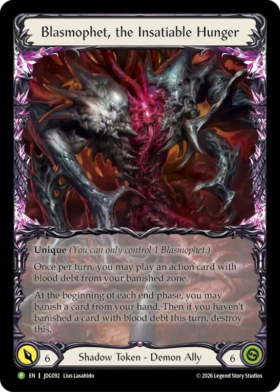 Blasmophet, the Insatiable Hunger [JDG092] (Promo)  Rainbow Foil