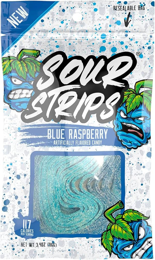 Blue Raspberry Sour Strips