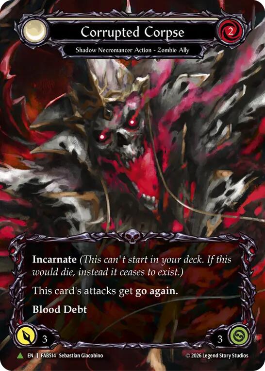 Corrupted Corpse (D) (Marvel) [FAB514] (Promo)  Cold Foil