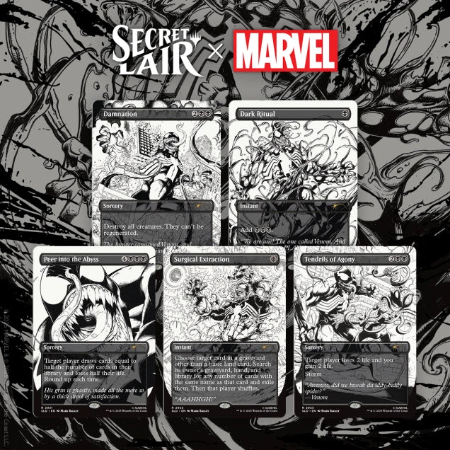 Secret Lair Drop: Secret Lair x Marvel's Spider-Man: Venom Unleashed (Inks) - Non-Foil Edition - Secret Lair Drop Series (SLD)