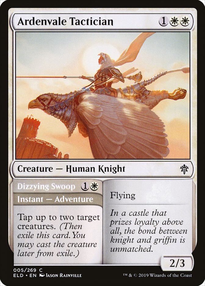 Ardenvale Tactician // Dizzying Swoop [Throne of Eldraine]