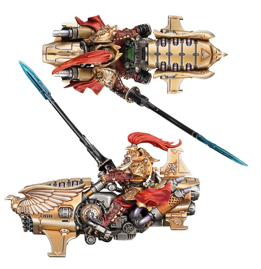 Adeptus Custodes: Vertus Praetors/ Shield-Captain on Dawneagle Jetbike