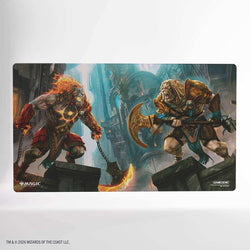 GAMGEN!C: Magic The Gathering: Reality Fracture: Shiny Playmat: Ajani, Path of Vengeance and Ajani Counterattack Leader