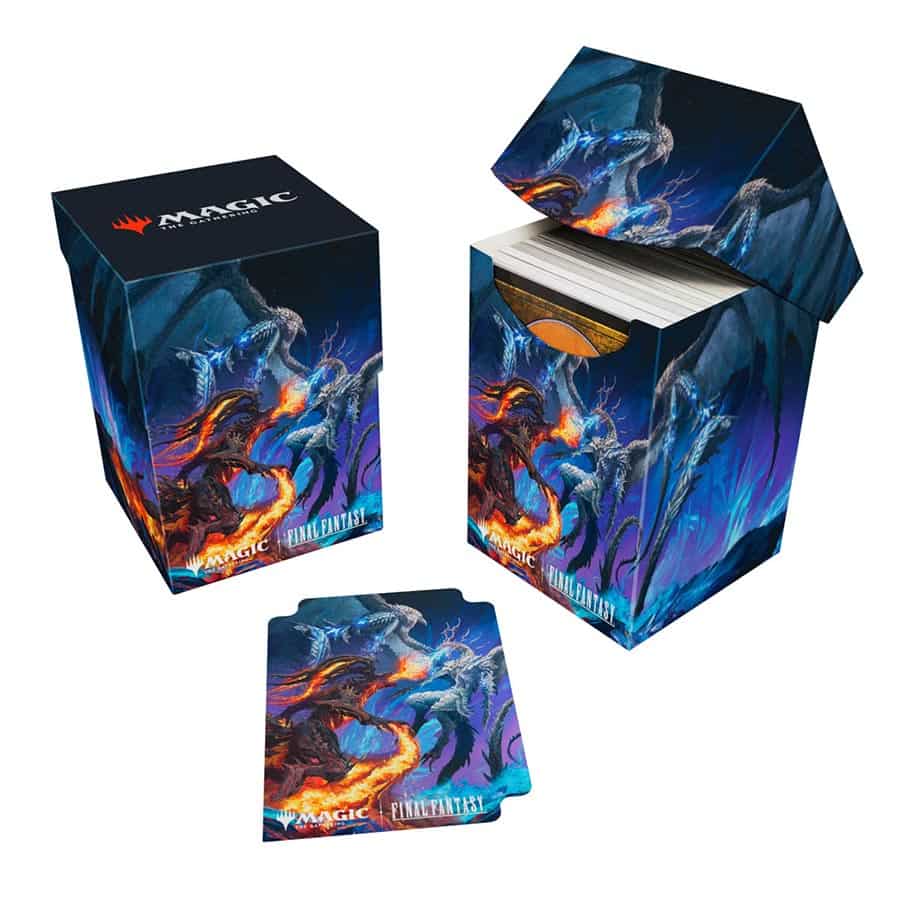 Ultra PRO: Magic The Gathering: Universes Beyond: Final Fantasy: 100+ Deck Box Bahamut and Ifrit