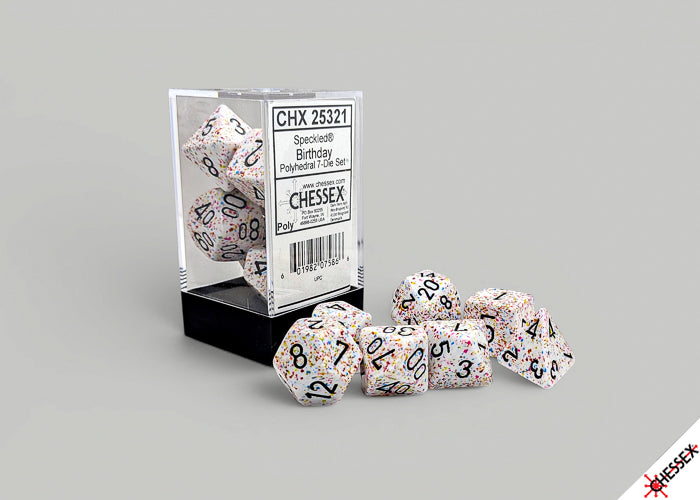 Speckled Dice: Polyhedral Birthday With Black 7-Die Set