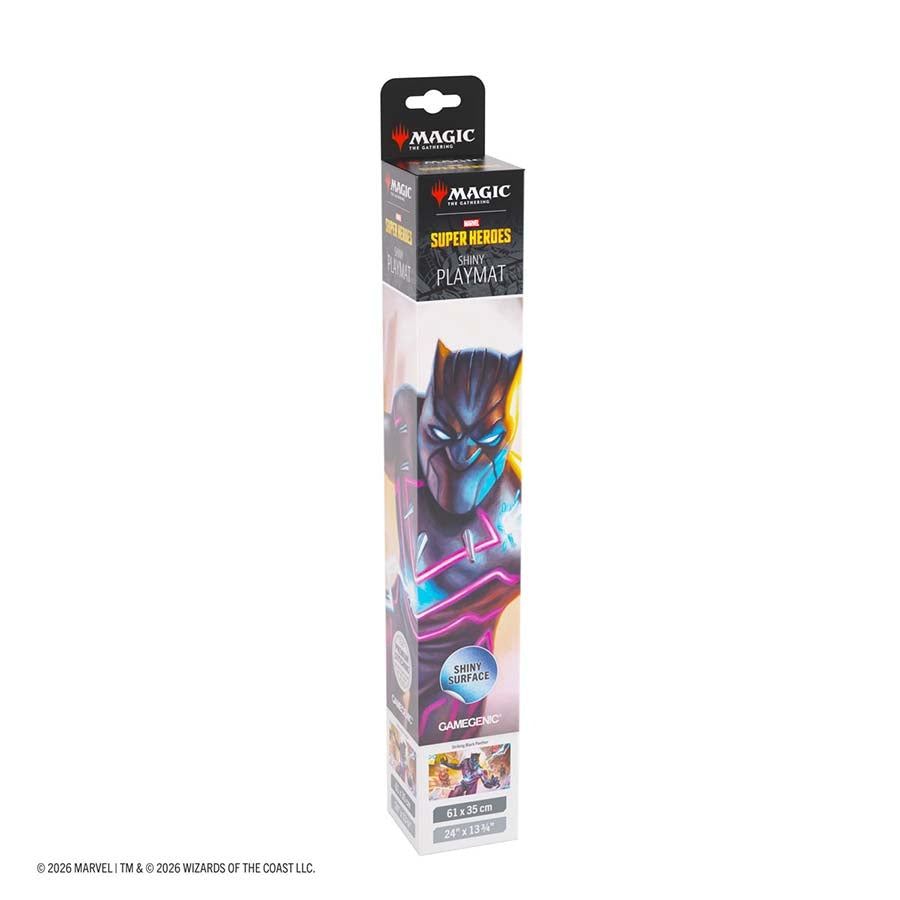 Magic: The Gathering Marvel Superheroes Shiny Playmat - Striking Black Panther - GameGenic Playmats