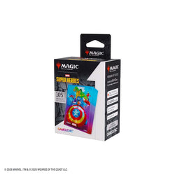 GAMEGENIC: MAGIC THE GATHERING: MSH MARVEL SUPER HEROES: PREMIUM ART SLEEVES: CAPTAIN AMERICA TEAM LEADER