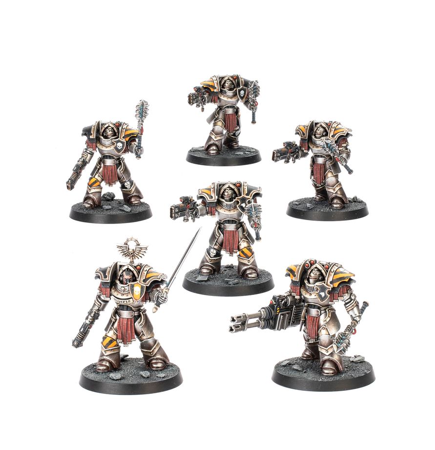 The Horus Heresy: Cataphractii Terminators with Volkite Chargers and Power Mauls