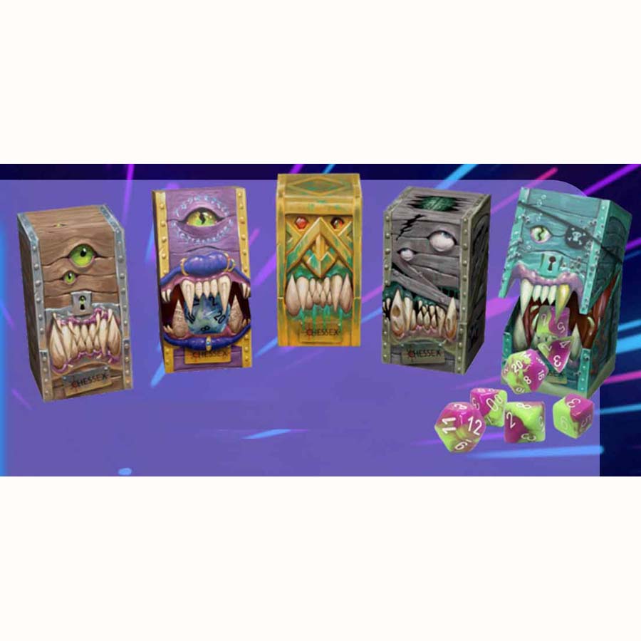 Chessix: Hidden Wonders: 7 Count Polyhedral Set