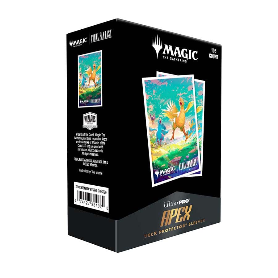 Ultra PRO: Magic The Gathering: Universes Beyond: Final Fantasy: 105CT Apex Deck Protector Sleeves Premium: Chocobo