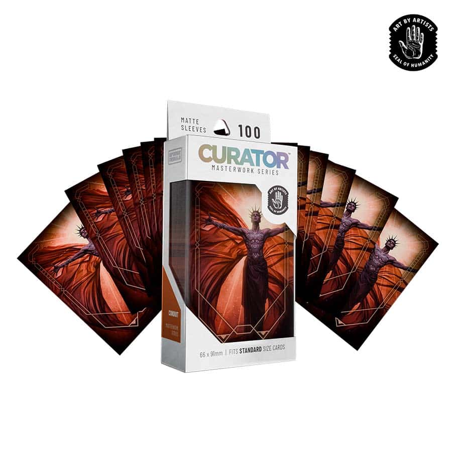 Orange Nebula: Curator: Masterwork Sleeves: Conduit (Olga Tereshenko) (100CT)