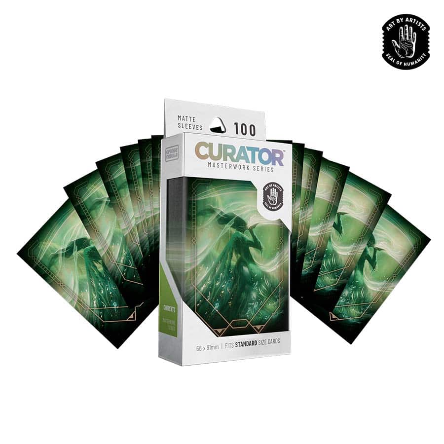 Orange Nebula: Curator: Masterwork Sleeves: Currents (Sergio Chaves) (100CT)