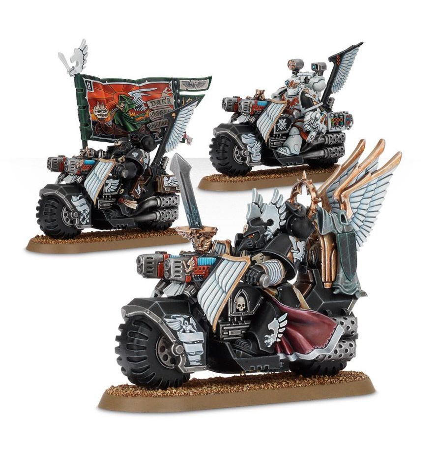 Dark Angels: Ravenwing Command Squad (Ravenwing Black Knights)