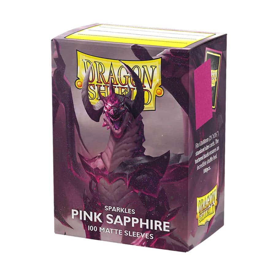 Dragon Shield: Matte Sleeves: Sparkle Series: Pink Sapphire (100ct)