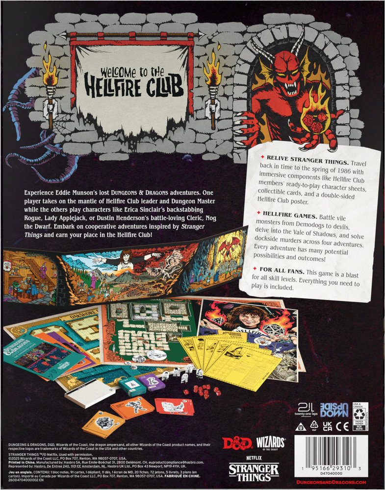 Dungeons and Dragons: Stranger Things: Welcome to the Hellfire Club Starter Set