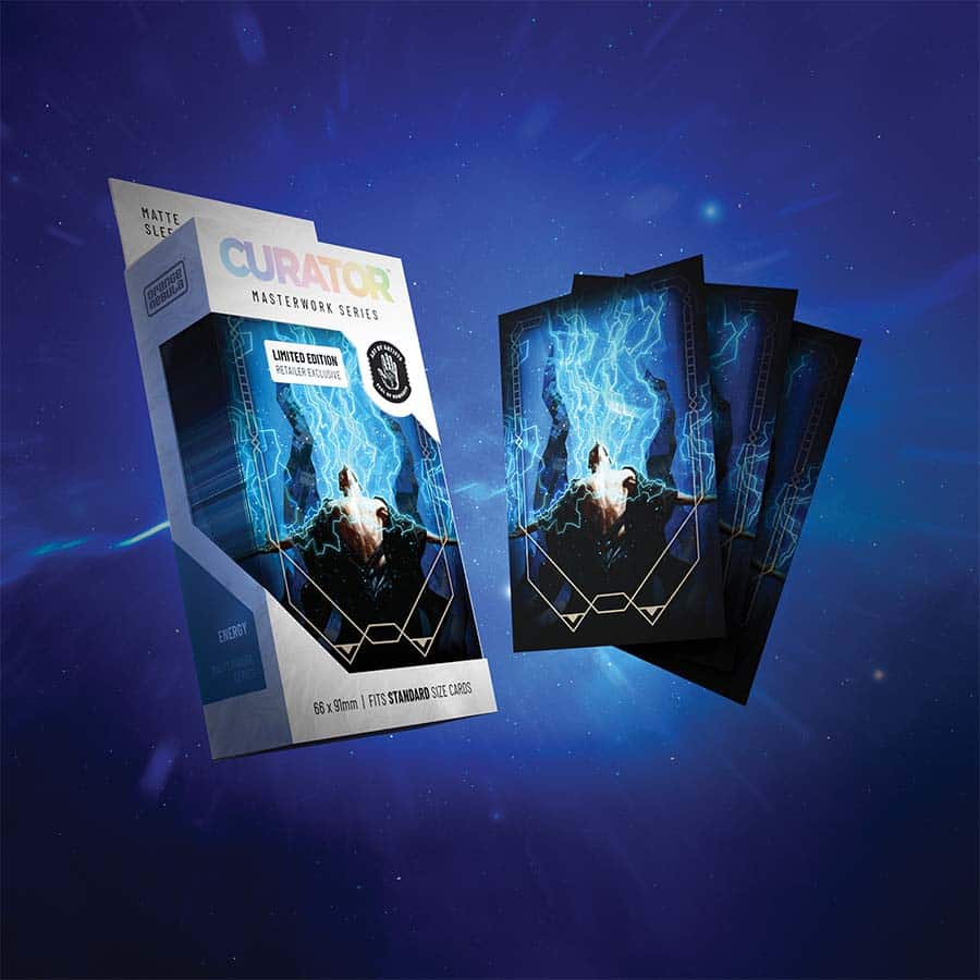Orange Nebula: Curator: Masterwork Sleeves: Energy (Olga Tereshenko) (100CT)