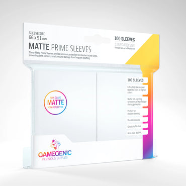 GameGenic: Matte Prime Sleeves White