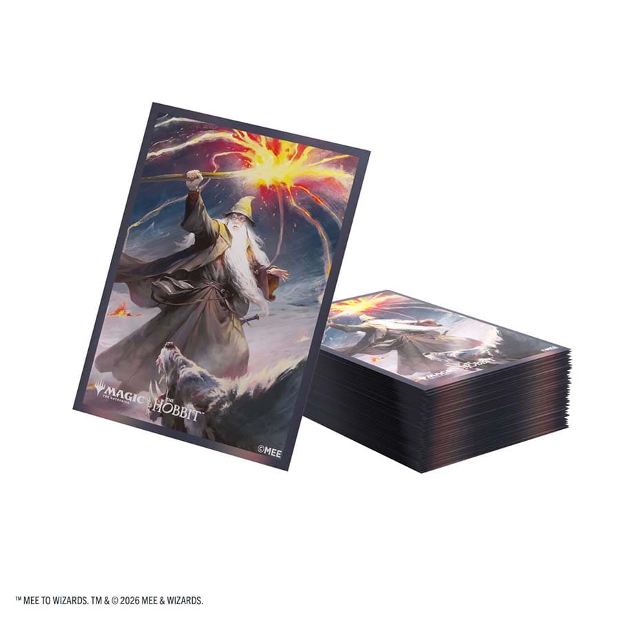 GAMEGEN!C: Magic The Gathering: HOB The Hobbit: Premium Art Sleeves: Gandalf, Shadow's Foe