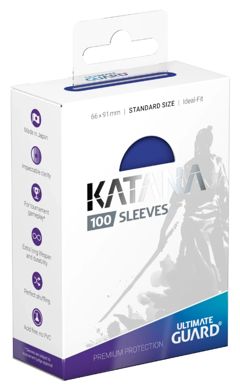 Katana Sleeves: Standard Size Blue (100ct)