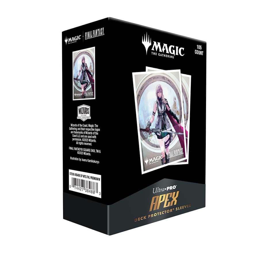 Ultra PRO: Magic The Gathering: Universes Beyond: Final Fantasy: 105CT Apex Deck Protector Sleeves Premium: Lightning Army of One