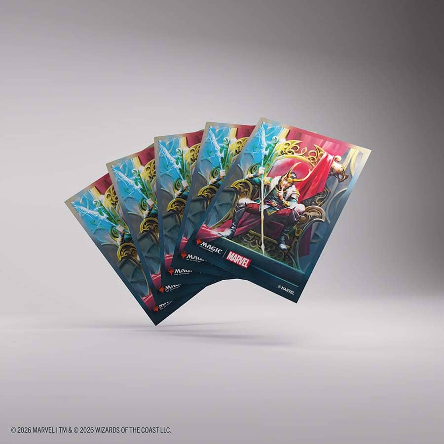 Magic: The Gathering Marvel Superheroes Premium Art Sleeves - Loki Laufeyson - GameGenic Card Sleeves