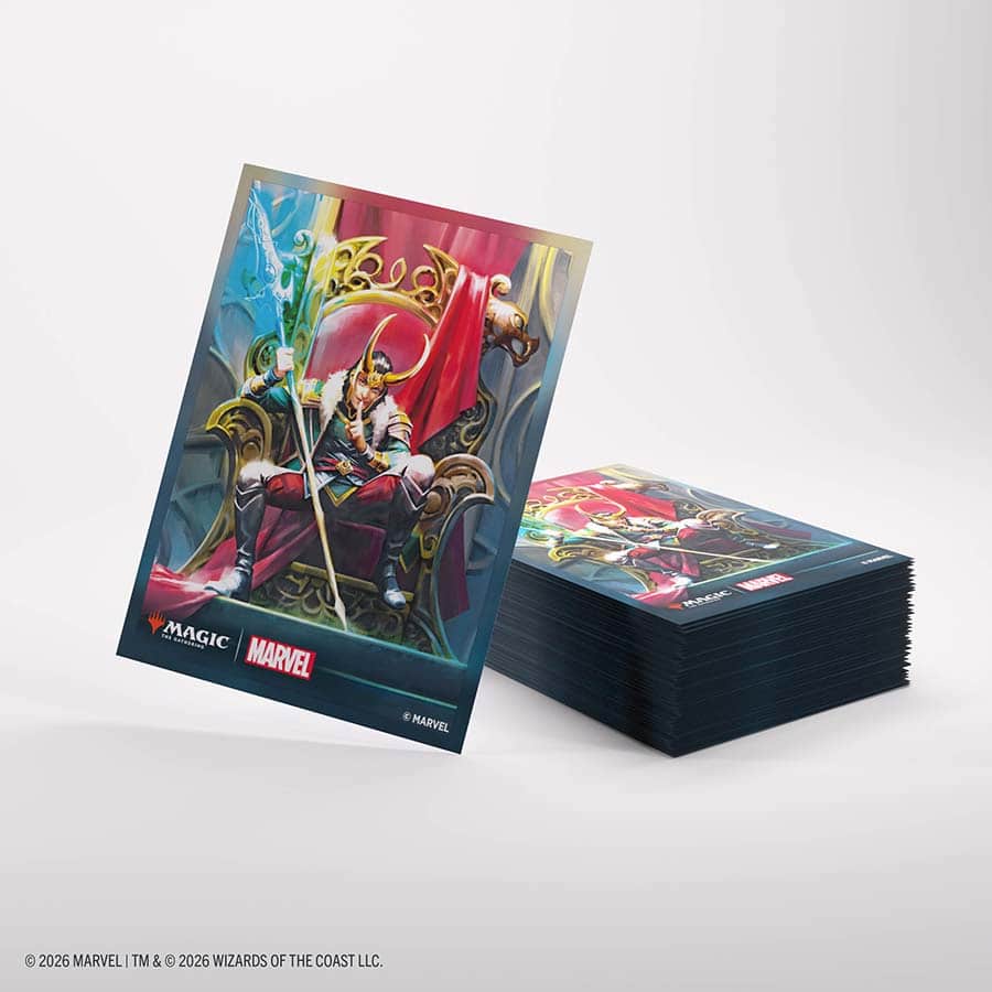 Magic: The Gathering Marvel Superheroes Premium Art Sleeves - Loki Laufeyson - GameGenic Card Sleeves