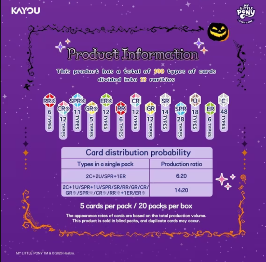 Kayou Limited: My Little Pony TCG: Series 3 - Nightmare Night Booster (20ct Display)