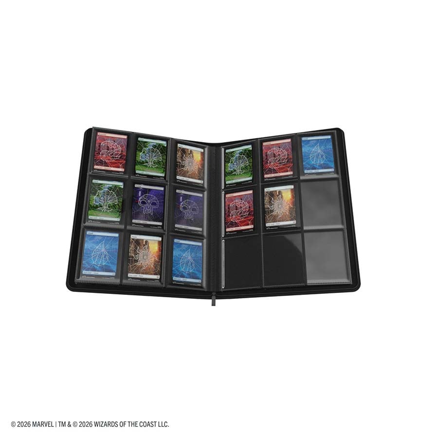 GAMEGENIC: MAGIC THE GATHERING: MSH MARVEL SUPER HEROES: 18-POCKET ZIP-UP ALBUM: CAPTAIN AMERICA AND BLACK PANTHER