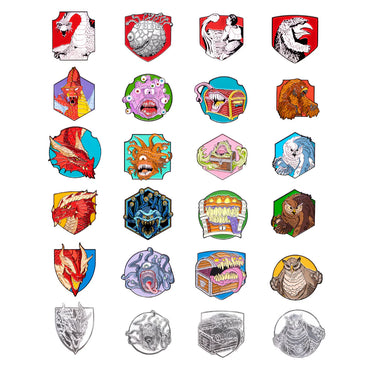Dungeons & Dragons: Mystery Pins - Monsters: Then and Now